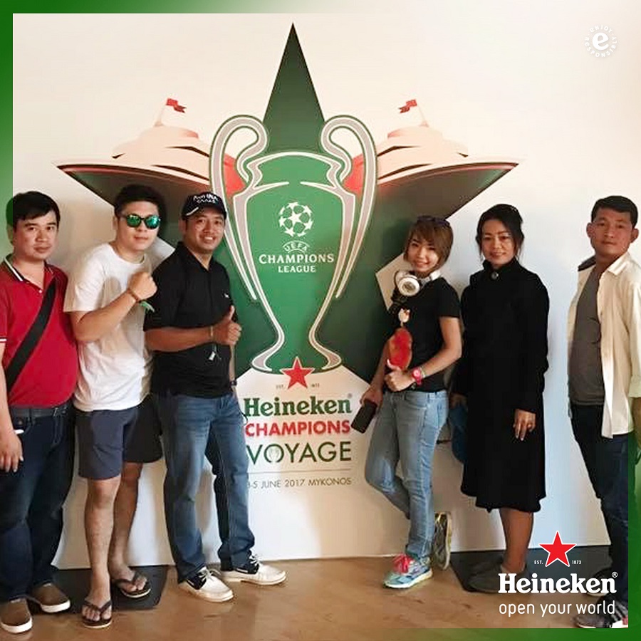 Heineken បង្កើតភាពសប្បាយរីករាយក្នុងព្រឹត្តិការណ៍ប្រកួតផ្តាច់ព្រ័ត្រ European Champions League
