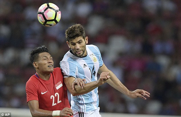 អាហ្សង់ទីន ផ្តល់ភាពរំភើបដល់អ្នកគាំទ្រ ដោយផ្តួល សិង្ហបុរី យ៉ាងចាស់ដៃ