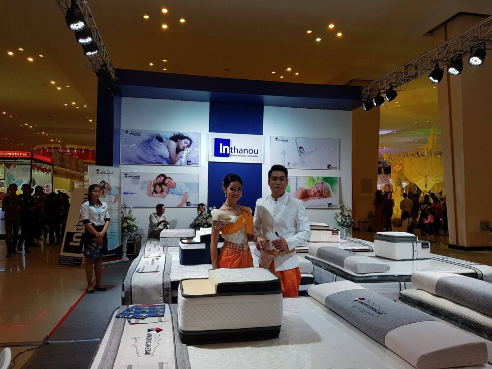 បរិក្ខាដំណេក Inthanou ផុសរូបរាងនៅកណ្តាលពិព័រណ៍អាពាហ៍ពិពាហ៍នៅកោះពេជ្រ