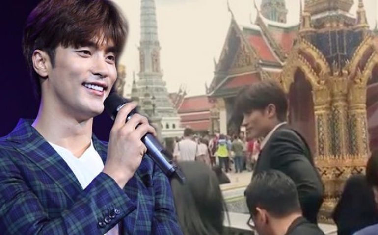 តួឯកប្រុសក្នុងរឿង My Secret Romance មកគោរពវិញ្ញាណក្ខន្ធព្រះបរមសពស្ដេចថៃ