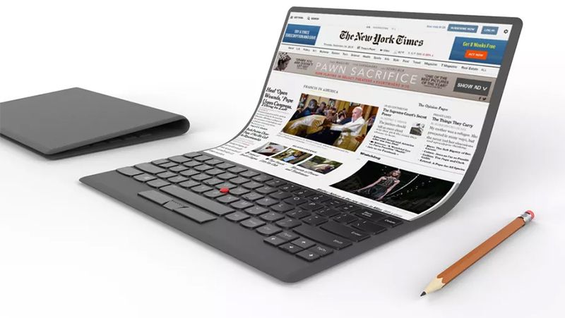 Lenovo ចេញគំរូកុំព្យូទ័រអាចមូរបត់បាន