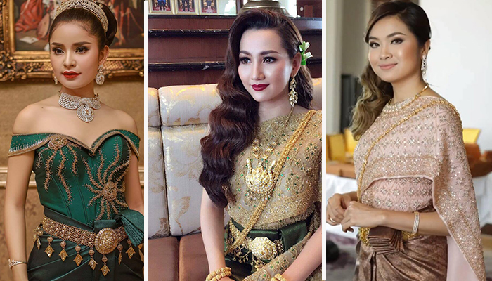 រាជនីសម្រស់ទាំង 3 បង្អួតភាពស្រស់ស្អាតក្នុងឈុតប្រពៃណី