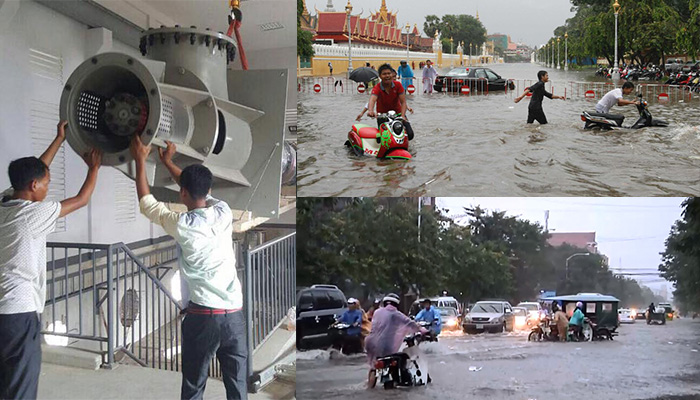  ស្ថានីយ​បូមទឹក​ថ្មី​នឹង​ធ្វើឱ្យ​ភ្នំពេញ​លែង​លិចលង់