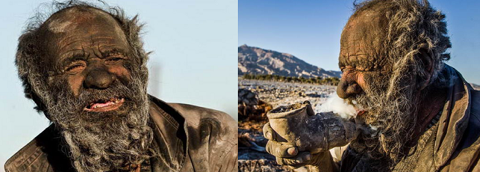 បុរសចម្លែកមិនដែលងូតទឹកអស់រយៈពេល 60 ឆ្នាំ មានសភាពបែបនេះ……