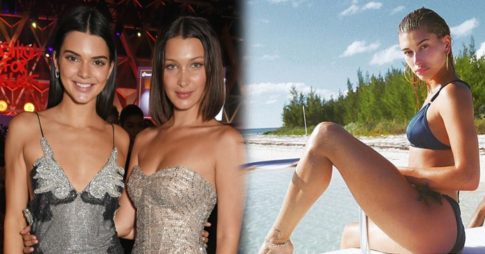 Bella Hadid និង Kendall Jenner ស្លៀកឈុតប៊ីគីនីយ៉ាងសិចស៊ីរោលរាល