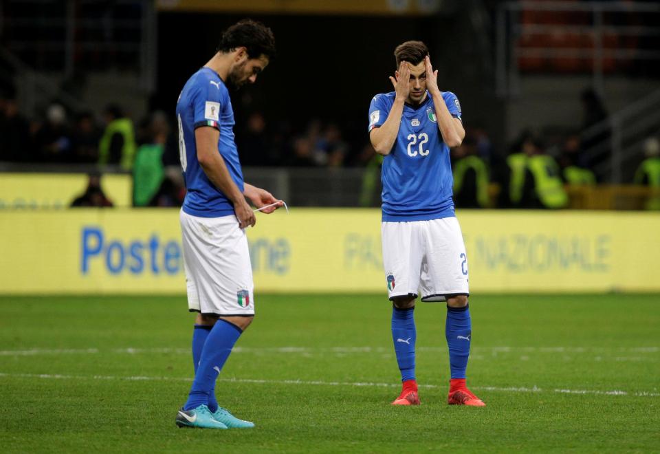 អ៊ីតាលី ស្រក់​ទឹកភ្នែក ក្រោយ​ធ្លាក់​ចេញពី World Cup ក្រោម​ស្នាដៃ ស៊ុយអែត