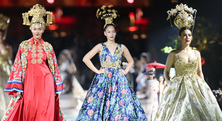 ទស្សនាកំពូលតារាថៃល្បីៗដើរបង្ហាញម៉ូដ ឈុតហ្វីណាឡេបុរាណចិន និងជប៉ុន