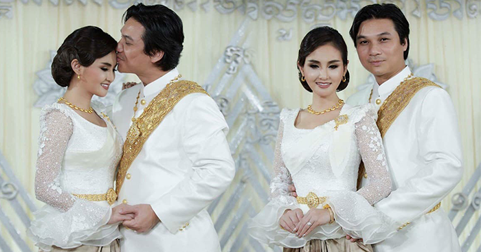 គយគន់សម្រស់ សុគន្ធ នីសា ក្នុងថ្ងៃអាពាហ៍ពិពាហ៍ជាមួយលោក ចៅ សម្បត្តិ