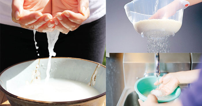 បងៗស្ត្រី​មេផ្ទះ​ដឹង​ទេ​ថា ទឹក​លាង​អង្ករ​មាន​ប្រយោជន៍​យ៉ាងណាខ្លះ?