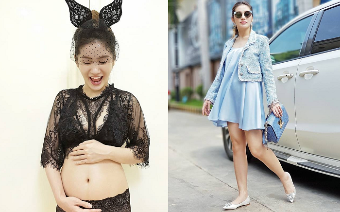 គង់ ចាន់ស្រីមុំ បញ្ចេញសាច់ក្បាលពោះកំពុងតាំងគភ៌នៅតែស្រស់ស្អាត