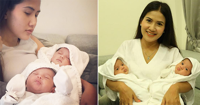 អីយ៉ា !! បុត្រភ្លោះស្រី លាភ និង នាយ​ក្រឹម​មានមុខមាត់​គួរឱ្យ​ស្រឡាញ់ម្លេះ