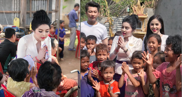 អ្នកនាង ចោម ចាន់ បង្ហាញសកម្មភាពសប្បុរធម៌គួរឱ្យសរសើរ