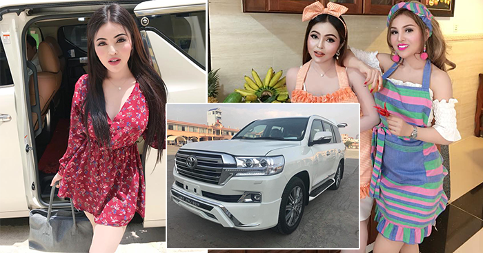 បងស្រី ដេននី ក្វាន់ បង្អួតរថយន្ដប្រណីត Land Cruiser 2018 តម្លៃរាប់ម៉ឺនដុល្លារ