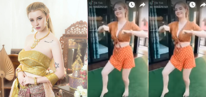 ញាក់សាច់ ! តារាម៉ូដែលថៃ​នាង Jessie Vard បង្ហាញក្បាច់រាំ « មាន់ស្រែ » សិចស៊ីរោលរាល