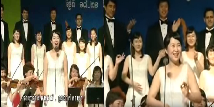 ភ្ញាក់ផ្អើល ! ជនជាតិកូរ៉េច្រៀងចម្រៀងរាំវង់ខ្មែរ និងបង្ហាញក្បាច់រាំល្វត់ល្វន់