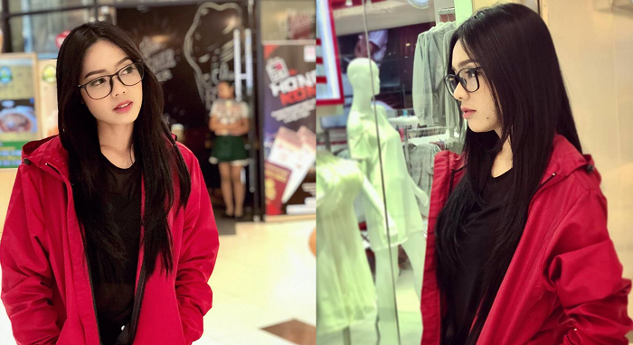 អីយ៉ា! សុខ ស្រីនាង លេងស្ទាយតែងខ្លួនបែបនេះ អ្នកគាំទ្រមើលសឹងតែមិនស្គាល់