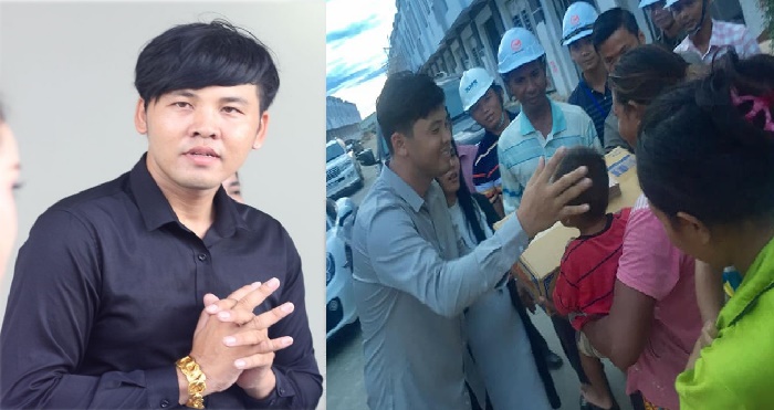 លោក ឡេង ណាវ៉ាត្រា បរិច្ចាគថវិកាផ្ទាល់ខ្លួន 40 លានរៀល ជូនកម្មករសំណង់