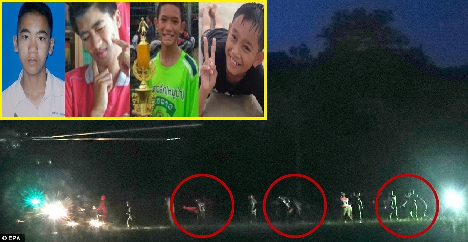 ទស្សនាសកម្មភាពជួយសង្គ្រោះក្មេងៗជ្រូកព្រៃទាំង 4 នាក់ចេញពីរូងភ្នំថាំលួងថ្ងៃម្សិលមិញនេះ