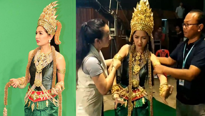 លី ឌីណា ត្រូវវិញ្ញាណចូលសណ្ឋិត ពេលគ្រងឈុតព្រះនាងឥន្ទ្រទេវី