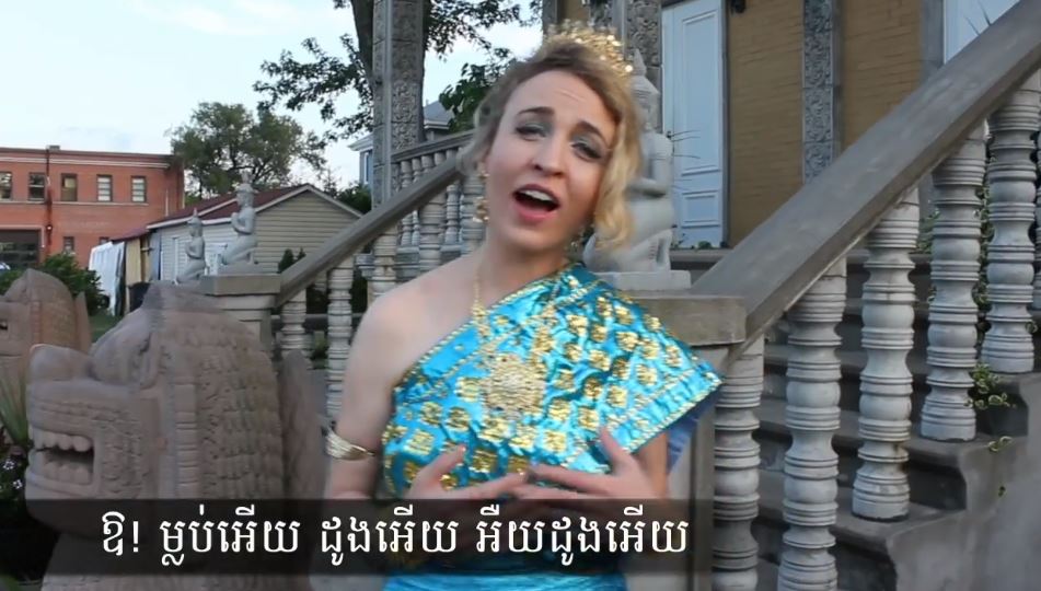 ព្រោះតែស្រឡាញ់ចម្រៀងខ្មែរកញ្ញា សង់​ឌ្រី​ន បកស្រាយបទភ្លេងការបានល្អខ្លាំង