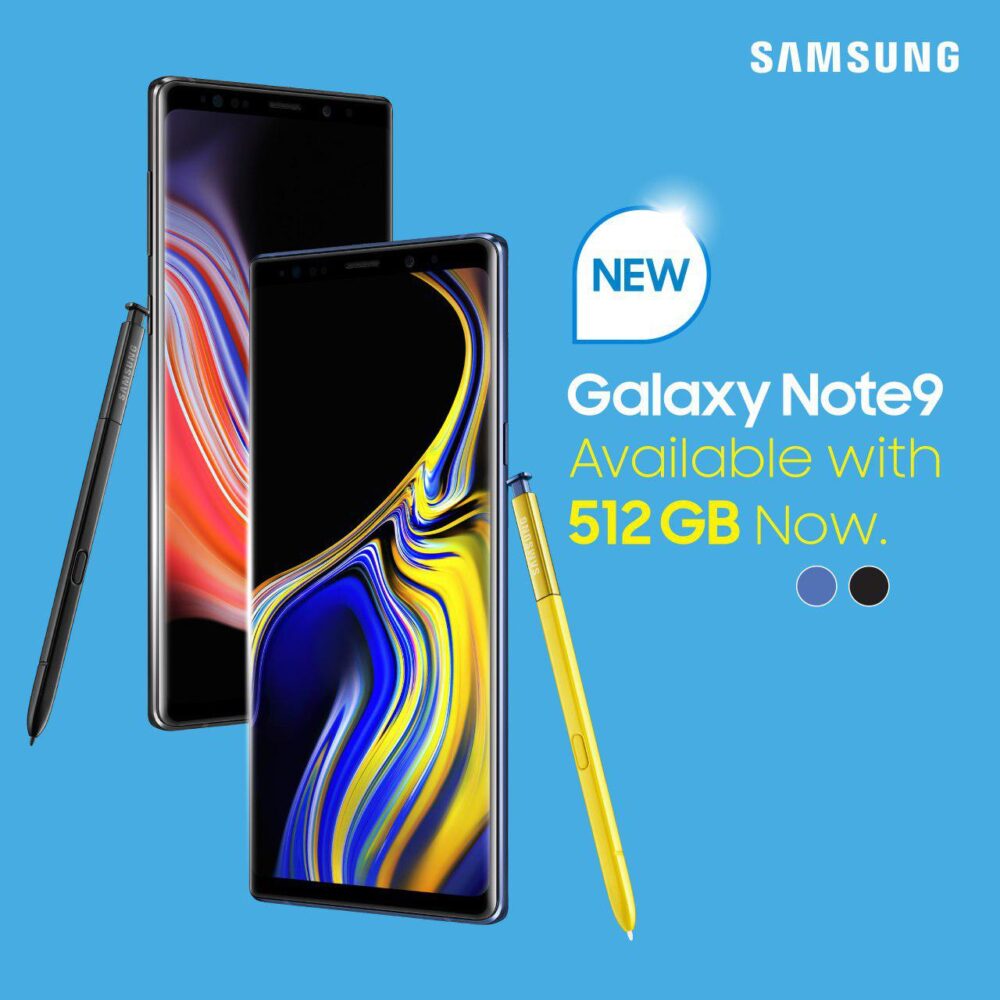 អានុភាព​ថ្មី នៃ Samsung Galaxy Note 9 512GB អាច​បន្ថែម​ទំហំ​មេម៉ូរី​ដល់​ទៅ 1TB!