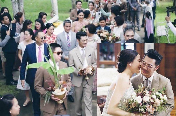 តារាចម្រៀងប្រុសល្បីឈ្មោះក្រុម Getsunova ដឹកដៃភរិយាពពោះ 4 ខែ ចូលរោងការ