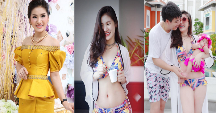 សម្រាលកូនហើយ អ្នកនាង គង់ ចាន់ស្រីមុំ បង្ហាញរាងសិចស៊ីគ្មានស្នាមសង្វារ