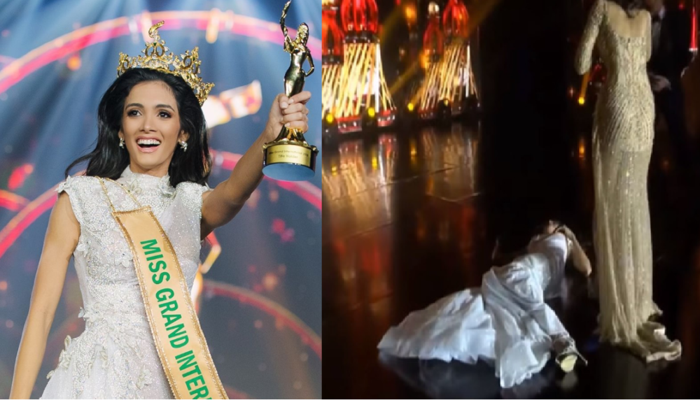 ម្ចាស់មកុដ Miss Grand International 2018 ដួលសន្លប់ភ្លាមៗ ខណៈបានឮការប្រកាសឈ្មោះ