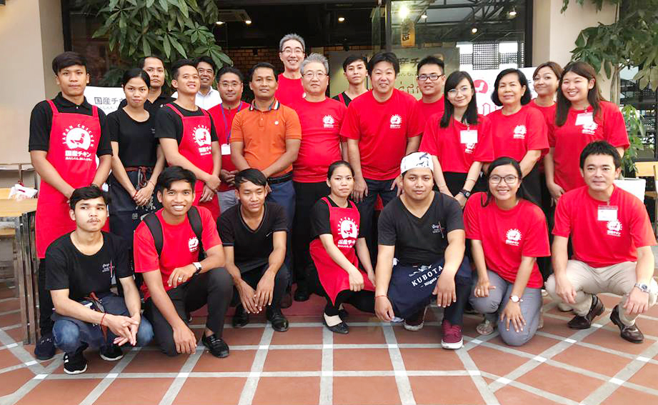 សមាគមសាច់មាន់មកពីប្រទេសជប៉ុនសម្លឹងឃើញទីផ្សារកម្ពុជា