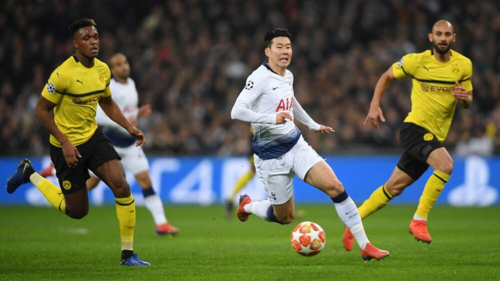 Son ជួយឱ្យ Spurs ផ្តួល Dortmund ខណៈ Real ឈ្នះ Ajax ទាំងភិតភ័យ 