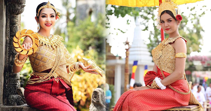 ទេពធីតា​ពីរ​ដួង​ បង្ហាញខ្លួន​ក្នុង​ថ្ងៃ​មហា​សង្ក្រាន្ដ​ពិតជា​ស្រស់​ស្អាត​ដាច់គេ​