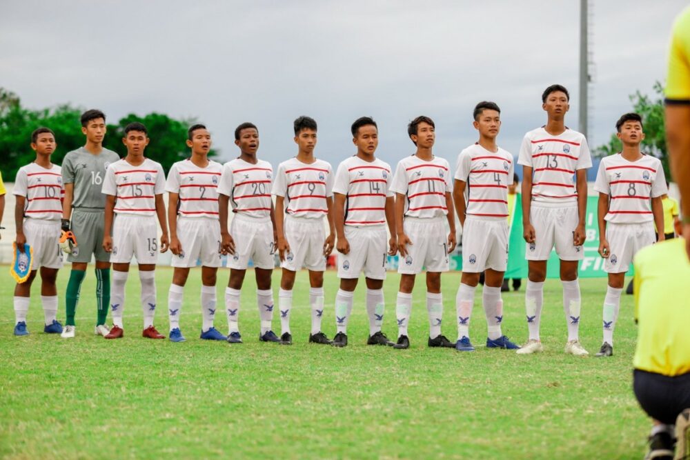 កម្ពុជាបានស្មើ 1ប្រកួតហើយ ក្នុងពានយុវជនអាយុក្រោម 15ឆ្នាំ នៅប្រទេសថៃ