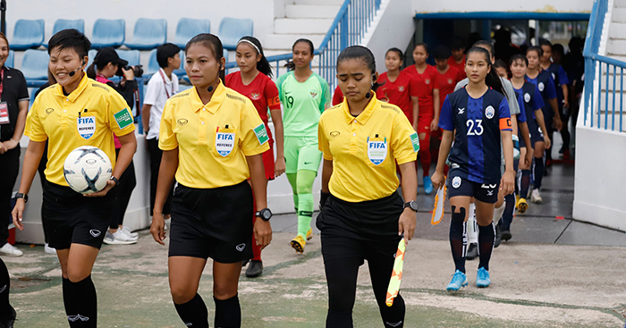 ជម្រើសជាតិនារីកម្ពុជា ចាញ់ ឥណ្ឌូណេស៊ី ក្នុងជំនួបបង្គ្រប់កិច្ច ពានបាល់ទាត់នារីតំបន់អាស៊ាន