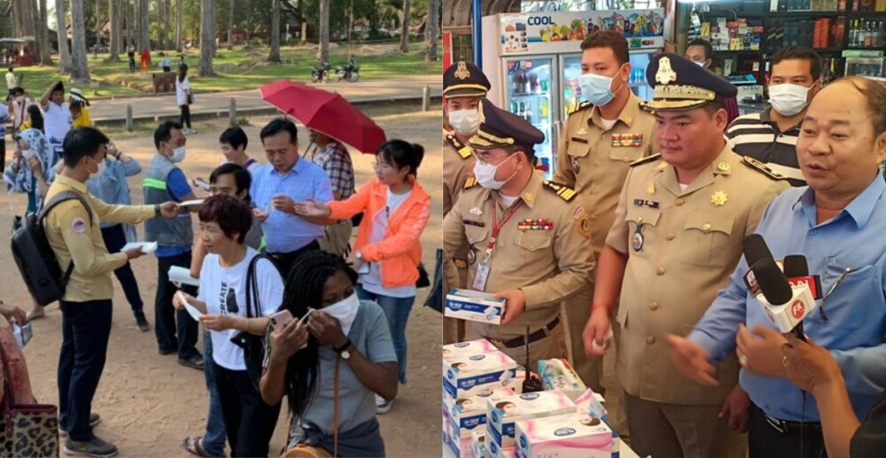 ម៉ាស់ចំនួនជាង 1លានសន្លឹក ត្រូវបានចែកជូនអ្នកដំណើរនៅប៉ោយប៉ែត និងសៀមរាប ខណៈក្រសួងសុខាភិបាលអំពាវនាវកុំឱ្យដំឡើងថ្លៃម៉ាស់