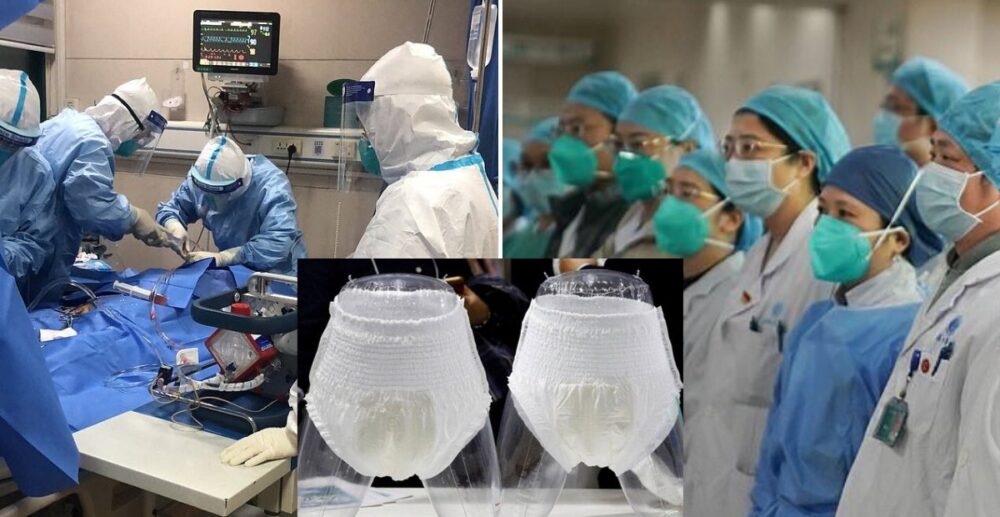 វេជ្ជបណ្ឌិតនៅមន្ទីរពេទ្យក្រុង Wuhan ត្រូវបង្ខំចិត្តស្លៀកខោទឹកនោមពេលធ្វើការ ដើម្បីជួយ…