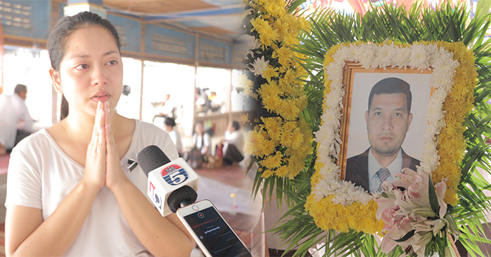 តារាសម្ដែង ឡោម លក្ខិណា នៅអាឡោះអាឡៃក្ដុកក្តួលចិត្តខណៈស្វាមីមរណភាពបិទភ្នែកមិនជិត