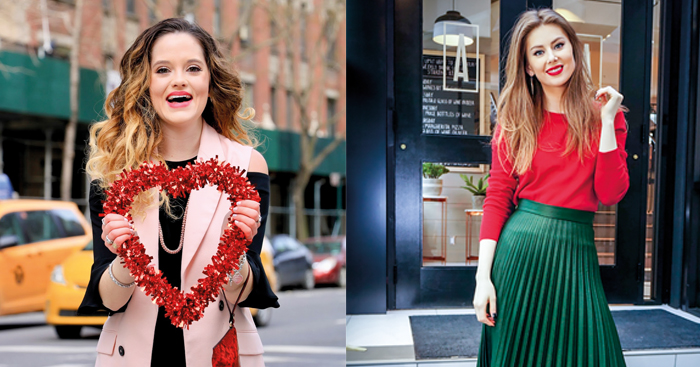 ម៉ូដសម្លៀកបំពាក់ពណ៌ផ្កាឈូកពណ៌ក្រហមសម្រាប់ Valentine’s Day