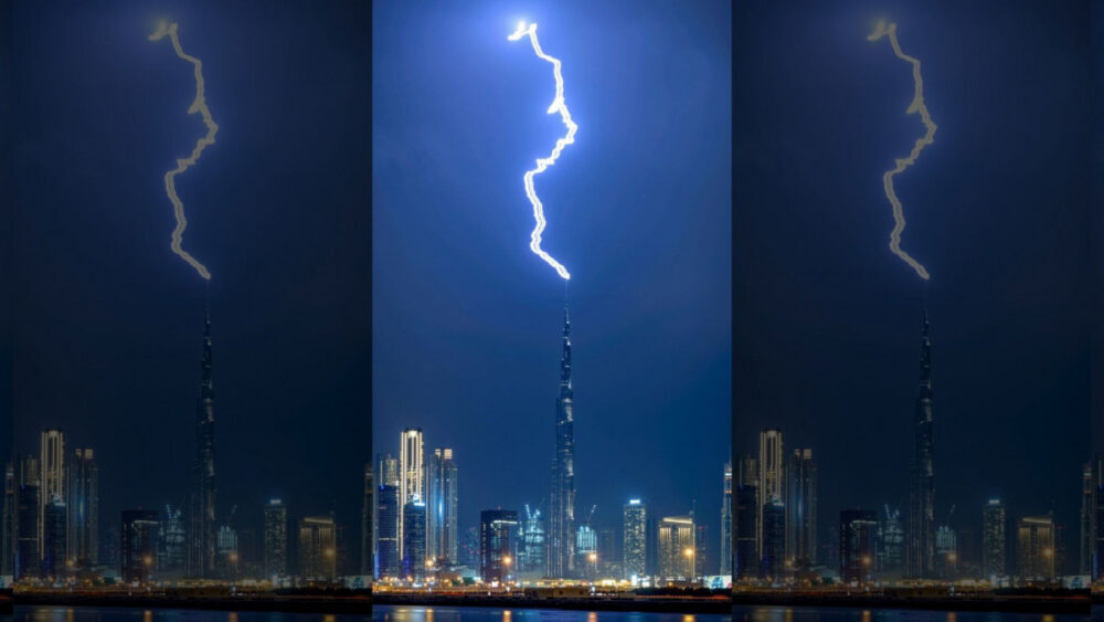 អគារខ្ពស់បំផុតក្នុងពិភពលោក ត្រូវរន្ទះបាញ់ផ្ទួនៗ កាលពីខែមករា (មានវីដេអូ)