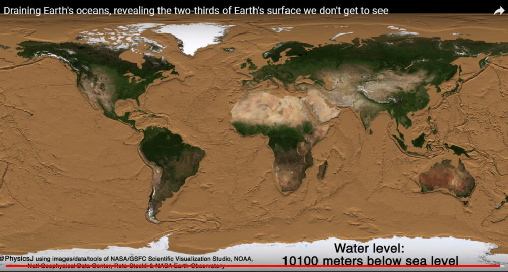 បើសិន​យើង​ពង្រី​ងទឹក​សមុទ្រ​ឱ្យ​អស់ តើ​ផែន​ដី​នឹង​មាន​រូប​រាង​យ៉ាង​ណា​?