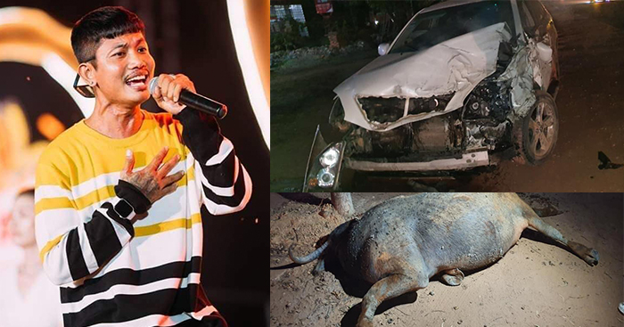 តារាចម្រៀង នេន ទុំ ជួបគ្រោះថ្នាក់ចរាចរណ៍ទាំងយប់