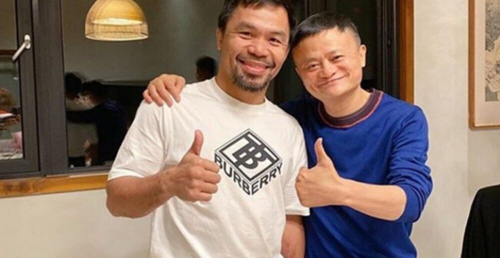 Manny Pacquiao ចាប់ដៃជាមួយ Jack Ma ចែកឈុតពិនិត្យរកវីរុសកូវីដ-19 ដល់ប្រជាជនហ្វីលីពីន