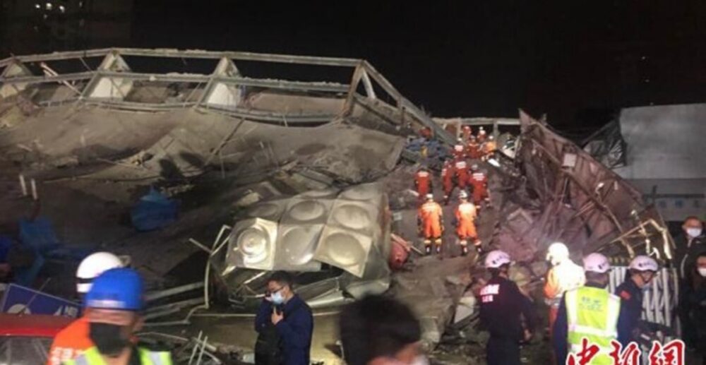 សណ្ឋាគារសម្រាប់​ដាក់អ្នកជំងឺ Covid-19 បាក់រលំសង្កត់មនុស្សយ៉ាង​តិច​70នាក់