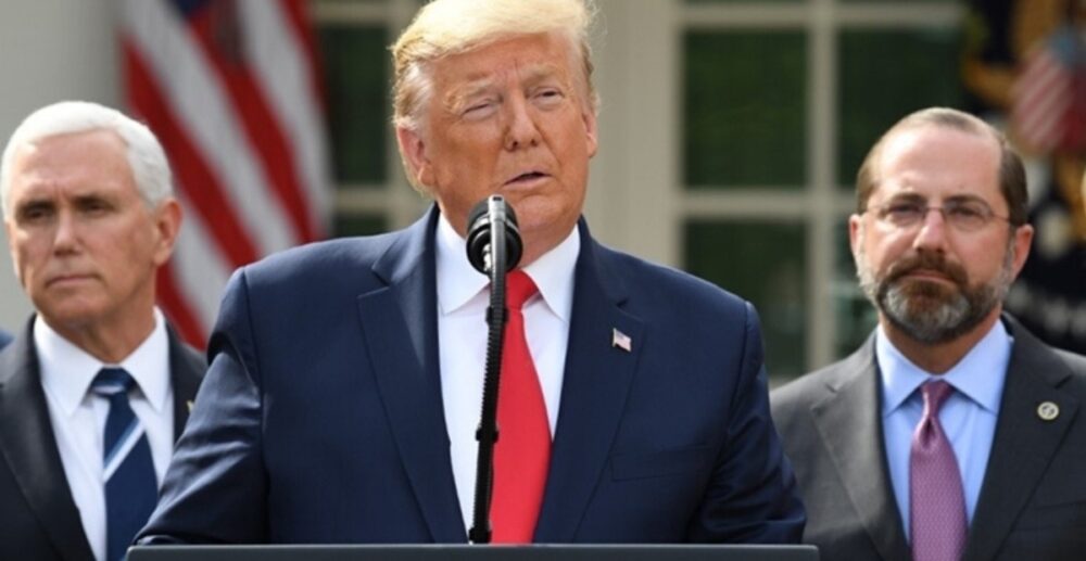 លោក Trump ប្រកាស​ដាក់​សហរដ្ឋ​អាមេរិក​ ឱ្យ​ស្ថិត​ក្នុង​ភាព​អាសន្ន​ ខណៈ​ពិភពលោក​មាន​អ្នក​ស្លាប់​ឡើង​ដល់​​​ជាតិ​5,400​នាក់