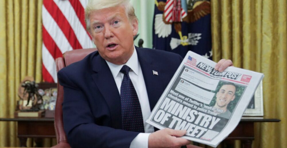 លោក Trump ចុះហត្ថលេខាលើបទបញ្ជាស្ដីពីបញ្ហាបណ្ដាញសង្គម