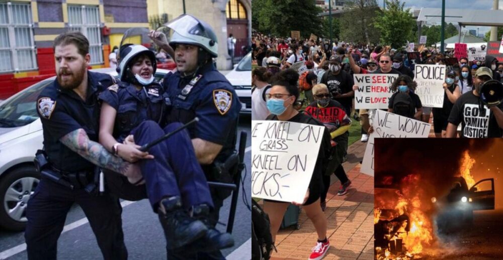 សហរដ្ឋ​អាមេរិក​ប្រើ​កម្លាំង​ទ័ព​ទប់​ទល់​នឹង​បាតុករ ខណៈ​តំបន់​ខ្លះ​ត្រូវ​បាន​​​ដាក់​បម្រាម​គោចរ​