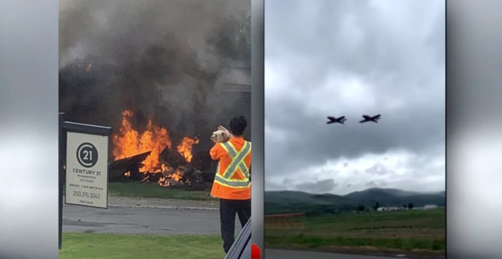 យន្ត​ហោះ​យោធា​កាណាដា​ ធ្លាក់ដាំក្បាល​​បុកទៅ​លើ​​ផ្ទះ​ប្រជា​ជន​(វីដេអូ)