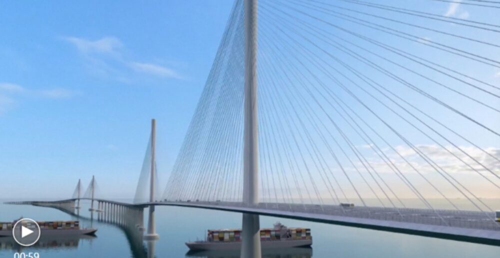 ចិនចាប់ផ្ដើមសាងសង់ស្ពានឆ្លងសមុទ្រប្រវែង​31​គីឡូ​ម៉ែត្រ​ (វីដេអូ)