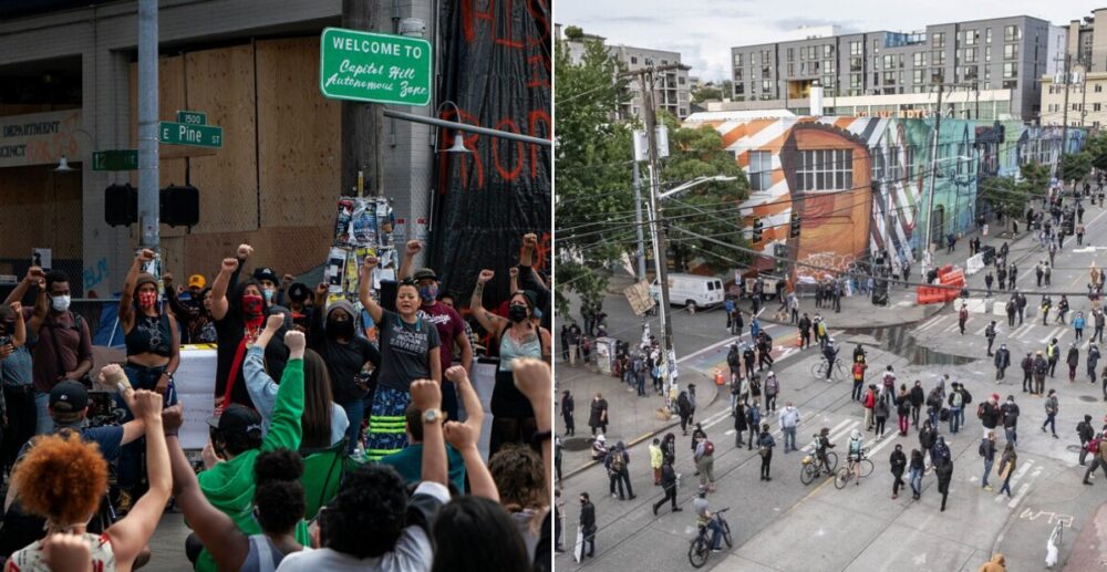 ខាង​ក្នុង​ “តំបន់​ស្វយ័ត​” នៅ​កណ្ដាល​ទឹក​ដី​សហរដ្ឋ​អាមេរិក​ដែល​បង្កើត​ឡើង​ដោយ​ក្រុម​បាតុករ