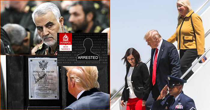 មិនទាន់ចប់!! លោកដូណាល់ ត្រាំ ត្រូវអ៊ីរ៉ង់ត្រៀមសុំ “InterPol” ចេញដីកាចាប់ខ្លួន ក្នុងរឿងក្ដីសម្លាប់ឧត្ដមសេនីយ៍ សុឡៃម៉ានី