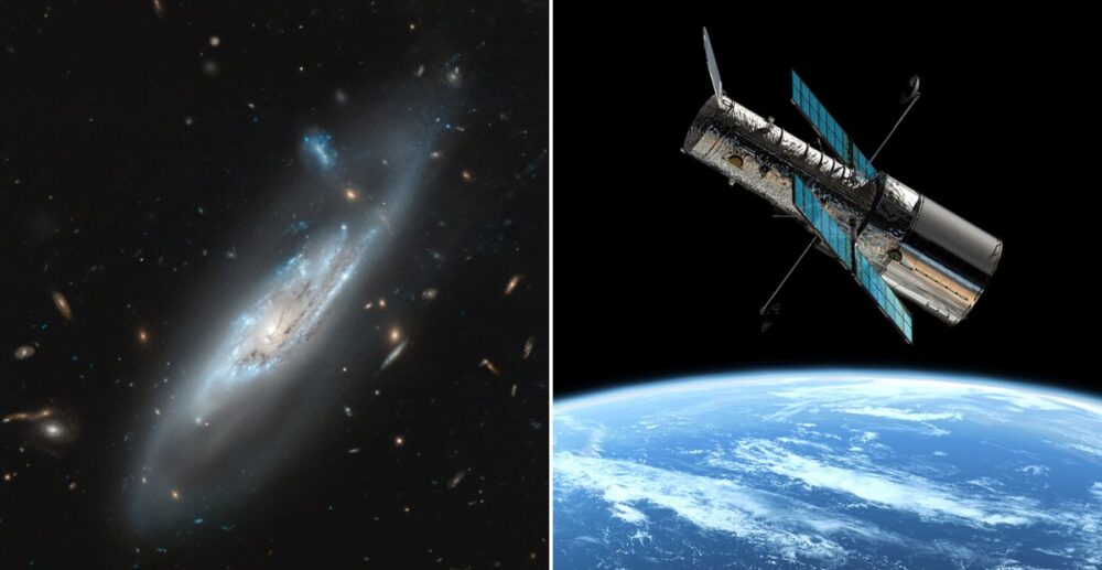 NASA បញ្ចេញ​រូប​ថត​របស់​កាឡាក់ស៊ី​រាង​គូទ​ខ្យង​ដែល​មាន​ "ដៃ​បីសាច" និង​ធំជាង​ Milky Way ជិត​ពាក់កណ្ដាល​